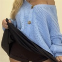 cardigan con bottoni drill